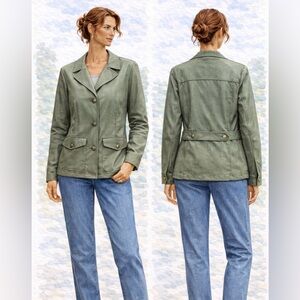 Filson Shelter Cloth Canyon Jacket Otter Green Womens M NWT USA